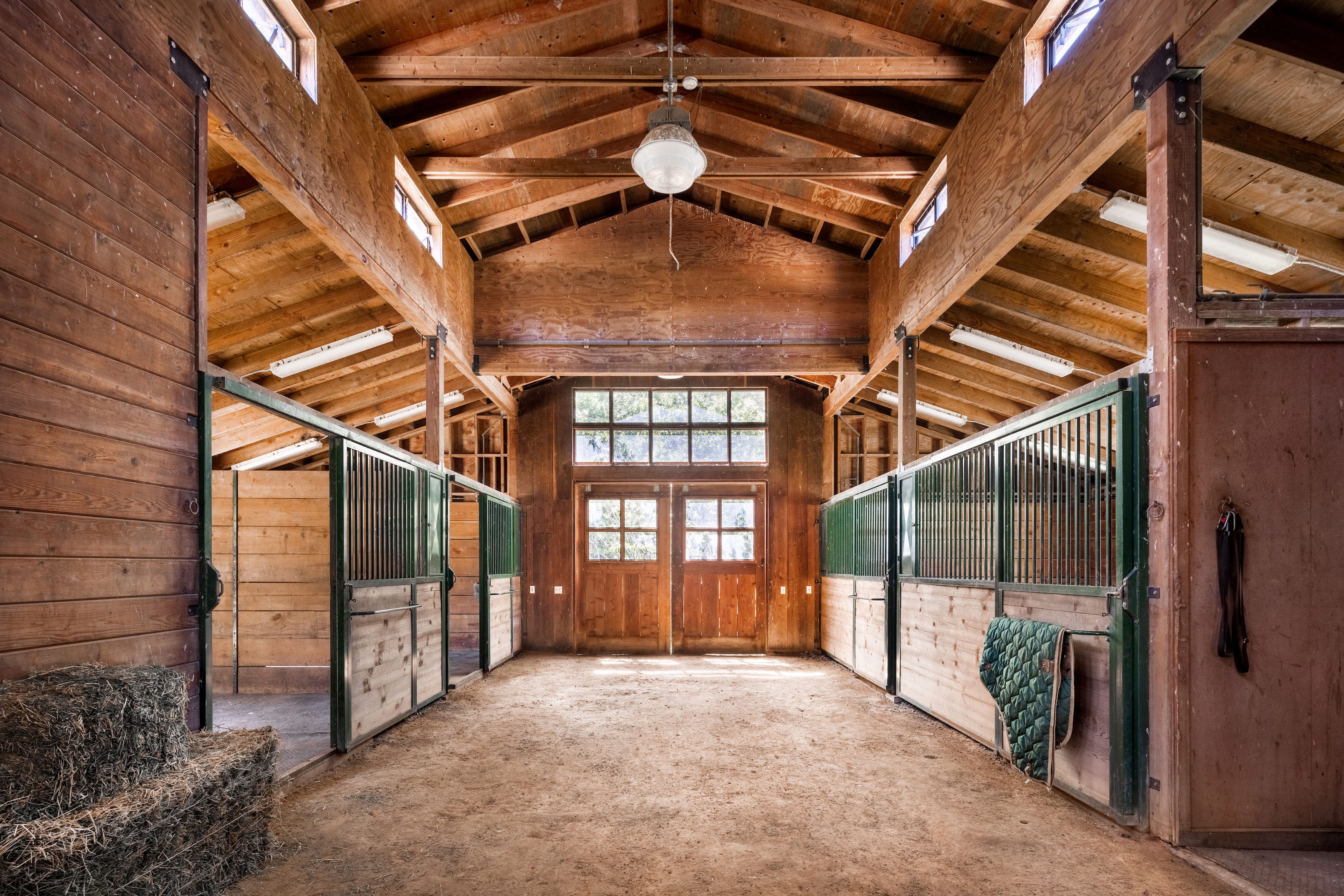 Ein Blick auf den Stall im kalifornischen Anwesen von Annie Leibovitz