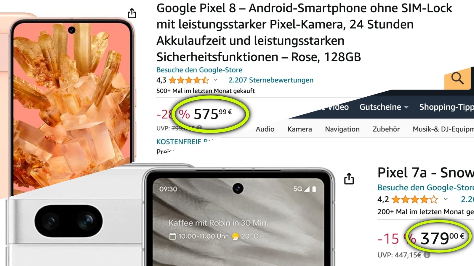 In Europa scheint das 700 Euro teure Motorola Edge 50 Pro neben dem Pixel 8 teuer zu sein, während das Pixel 7a fast halb so teuer ist (im Angebot).  - Das Supertelefon von Motorola kostet in Indien 350 Euro und in der EU 700 Euro: Einfache Wirtschaftlichkeit oder Besteuerung der Reichen?