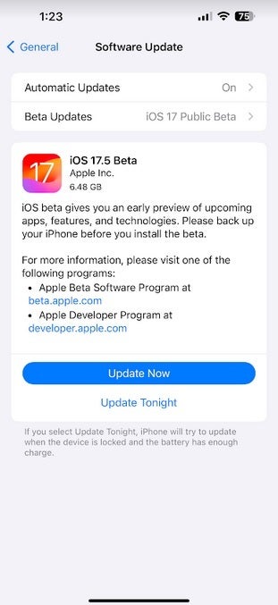 Die öffentliche Version   von iOS 17.5 Beta 1 wird von Apple veröffentlicht – Apple veröffentlicht die öffentliche Version von iOS 17.5 Beta 1 für kompatible iPhone-Modelle
