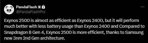 Leaker sagt, dass der Exynos 2500 SoC energieeffizienter sein wird als der Snapdragon 8 Gen 4 SoC – Exynos 2500 könnte dank der Verwendung von GAA-Transistoren effizienter sein als Snapdragon 8 Gen 4