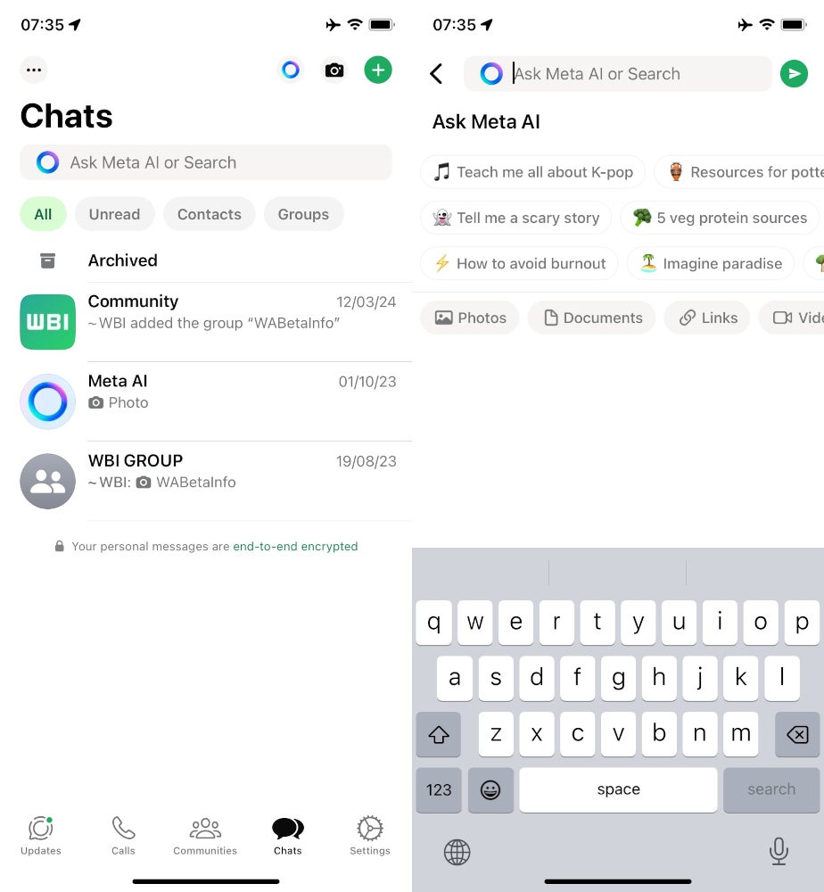 WhatsApp beginnt mit dem Testen des KI-gestützten Chatbots von Meta