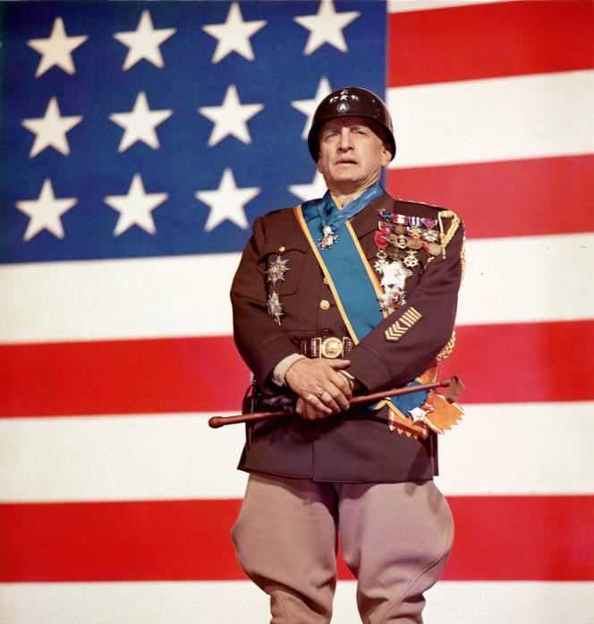 Actor George C. Scott plays generam George S. Patton in the film 