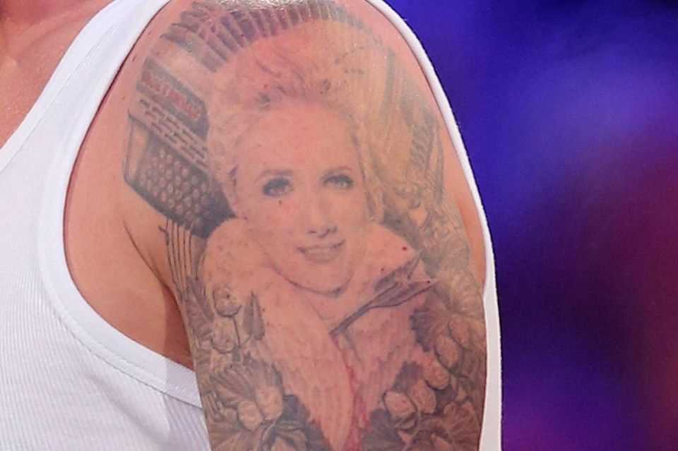 Florian Silbereisen's Helene Fischer tattoo