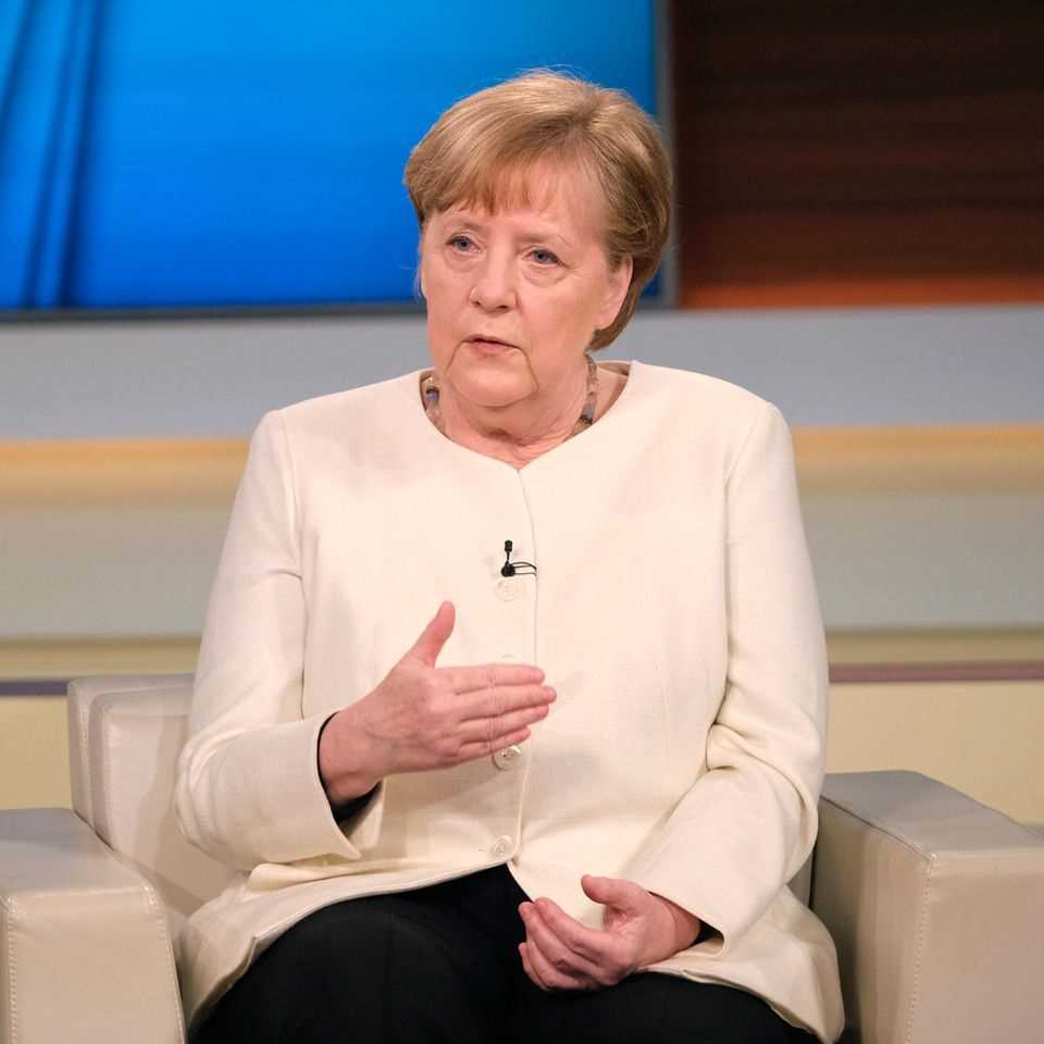 Angela Merkel with Anne Will