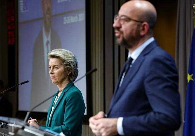 The President of the European Council, Charles Michel, and the President of the European Commission, Ursula von der Leyen, gave a press conference in Brussels on Thursday 25 March.