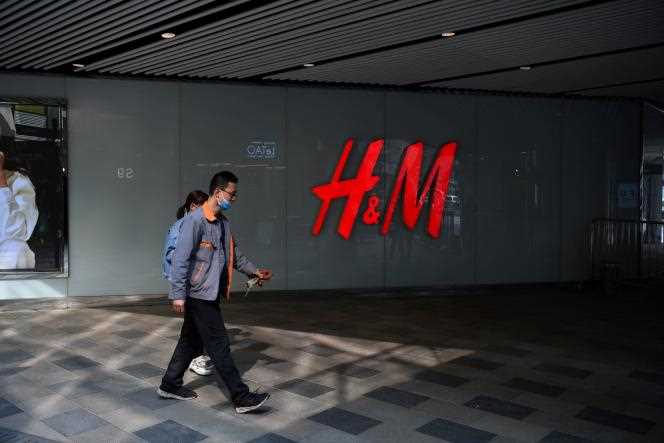 H&M store in Beijing, March 25, 2021.
