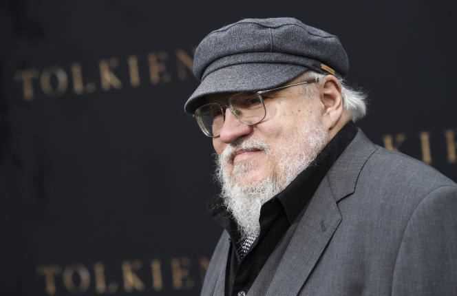 George RR Martin at the premiere of 