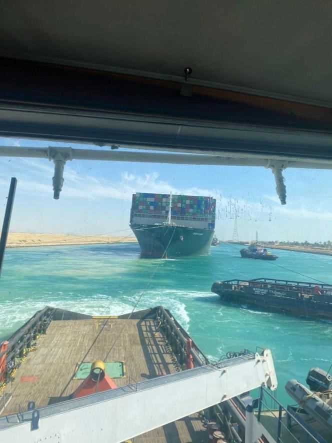 The container ship “Ever Given” relaunched in the Suez Canal on March 29.