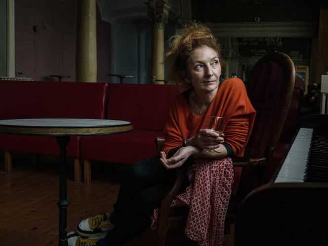 Corinne Masiero at the Théâtre Sébastopol in Lille, March 16.