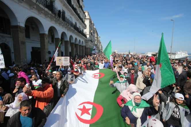 Anti-regime demonstration in Algiers, Friday March 26, 2021.