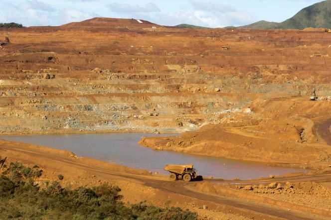 The Goro nickel mine, in southern New Caledonia, in May 2015.
