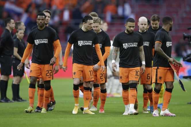 The Dutch, as a preamble to their qualifying match for the 2022 World Cup on Saturday, March 27, wore jerseys with a message denouncing the non-respect for human rights by Doha.