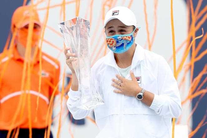 Ashleigh Barty retained her title in Miami.