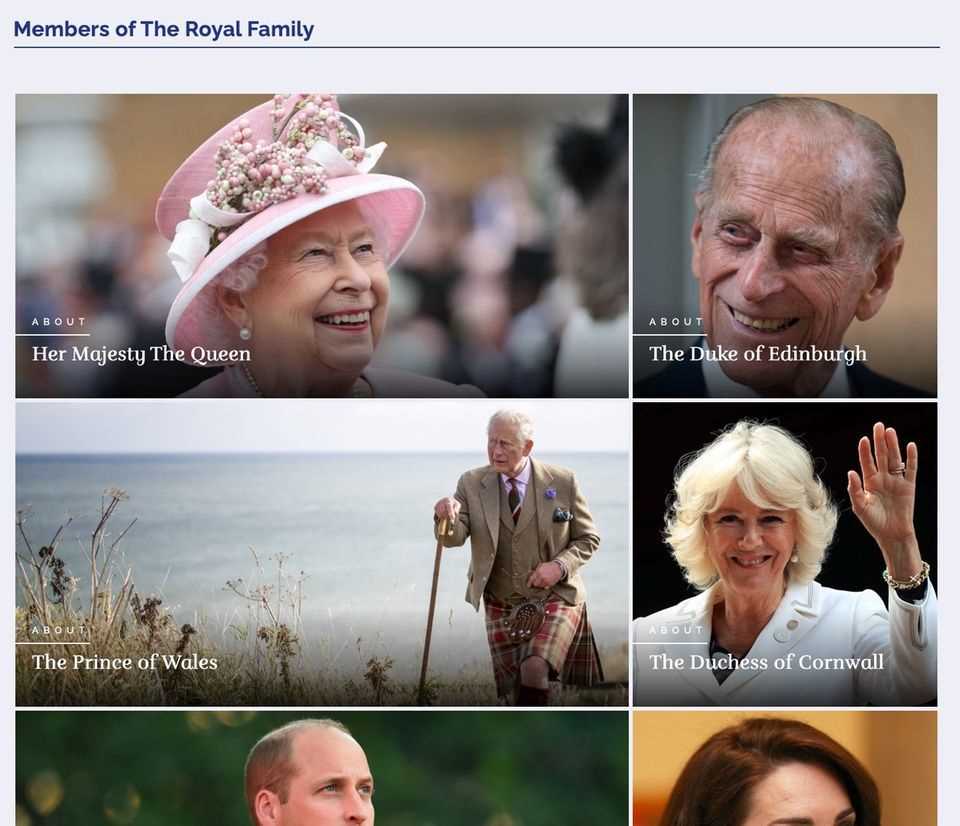 The category "family members" before Prince Phillip's death.