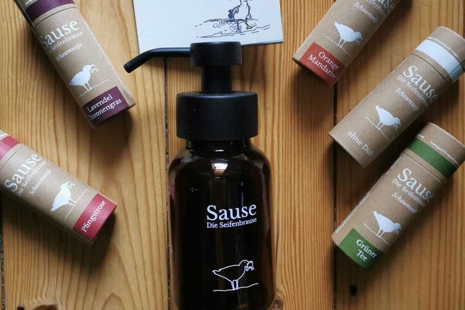 Sause - The soap shower, DHDL product, sustainable soap, brown soap dispenser