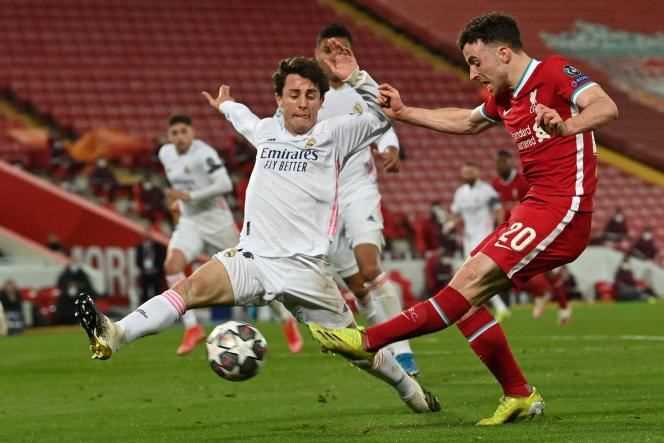 The Portuguese striker of the Reds, Diogo Jota, will not have managed to deceive Real Madrid (0-0), qualified for the semi-finals of the Champions League, Wednesday April 14, in Liverpool.