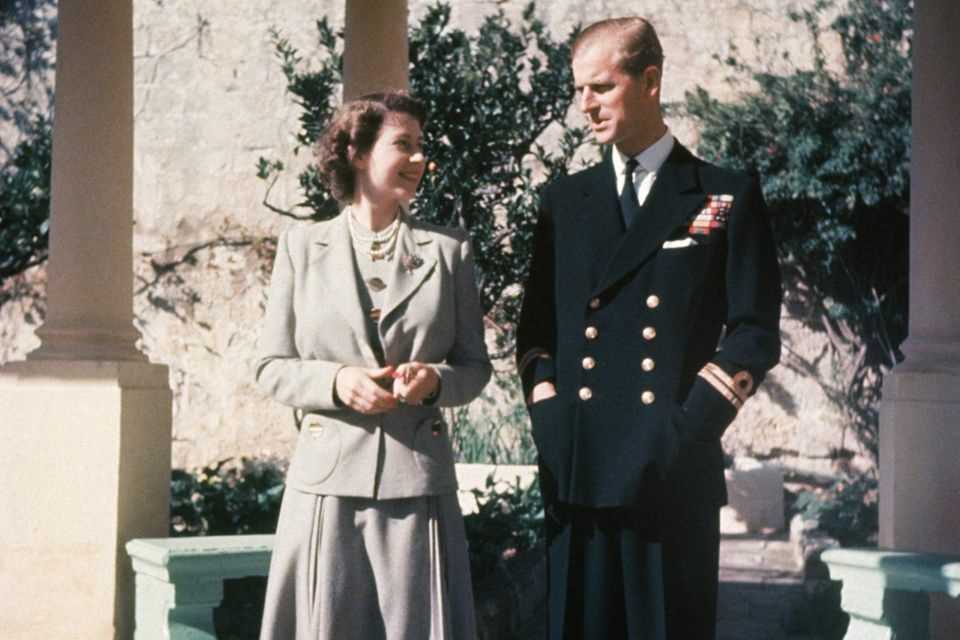 Queen Elizabeth and Prince Philip in Malta in 1947. 