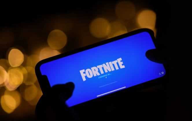 Screenshot of the game “Fortnite” on a smartphone, in August 2020.