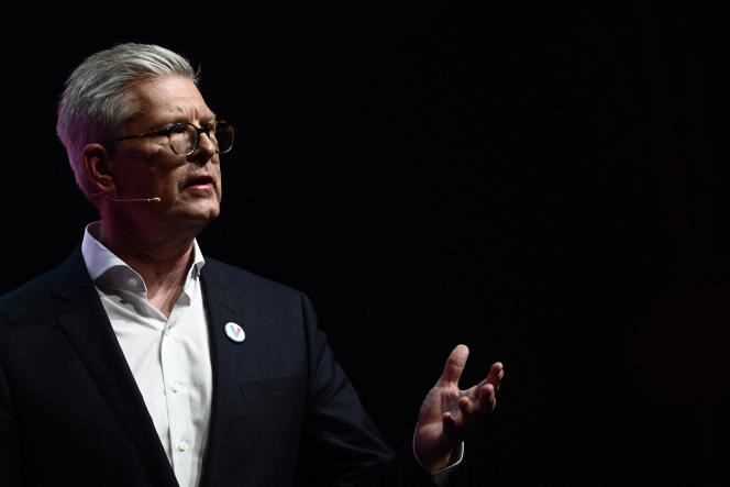 Ericsson boss Börje Ekholm at the VivaTech Show in Paris on May 16, 2019.