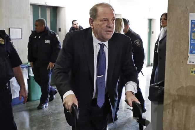 Harvey Weinstein during his trial in New York, February 21, 2020.