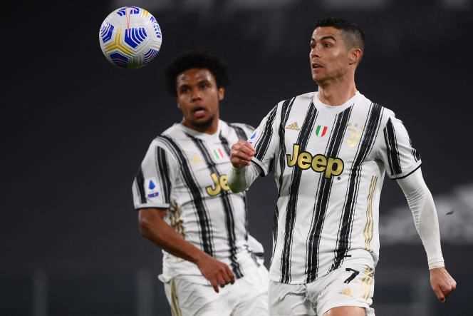 Cristiano Ronaldo, at Juventus stadium, in Turin, on April 21.