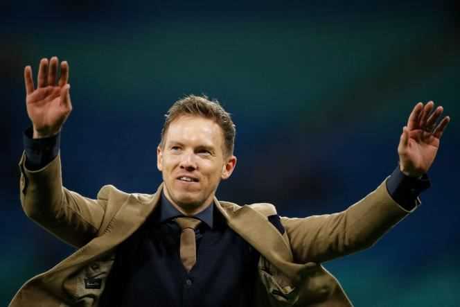 Julian Nagelsmann, after the match between RB Leipzig and Tottenham Hotspur in the Champions League, in Leipzig on March 10, 2020.