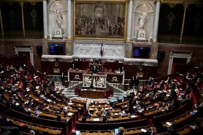 The National Assembly in Paris, April 1.
