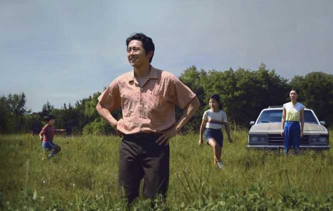 Steven Yeun (foreground), in “Minari”, American film by Lee Isaac Chung.