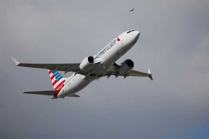American Airlines Boeing 737 MAX takes off on December 29.