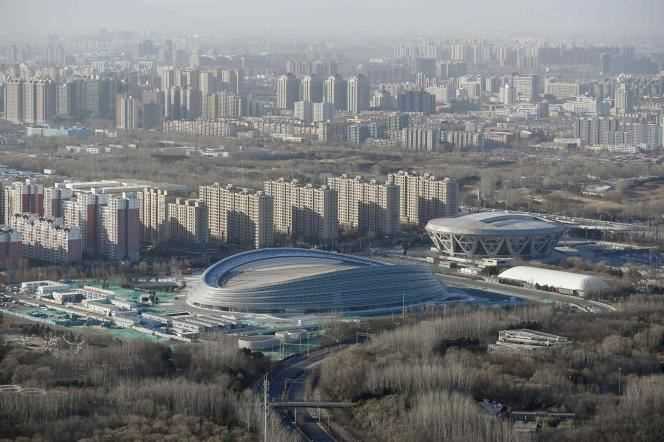 View of the compound that will host the speed skating events at the 2022 Olympic Winter Games, which will be held in Beijing, China.