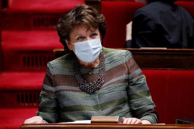 The Minister of Culture Roselyne Bachelot, March 16, at the National Assembly.