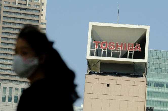 Toshiba Headquarters, Tokyo, April 7, 2021.