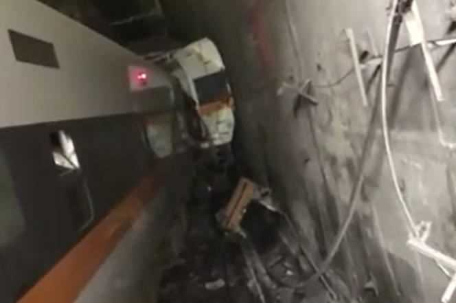 The accident occurred in a tunnel on Taiwan's eastern rail line near the coastal city of Hualien on the morning of Friday, April 2.
