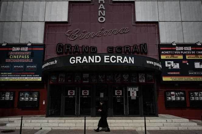 The Grand Ecran cinema, in Bergerac (Dordogne), closed due to the Covid-19 epidemic, on April 20, 2021.