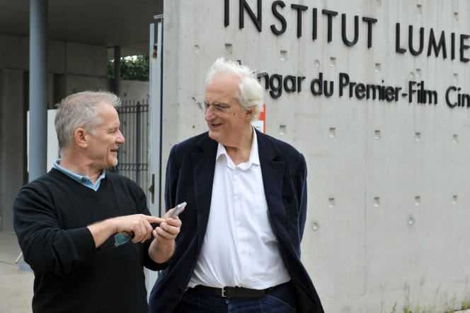 Thierry Frémaux, director of the Lumière Institute of Lyon and general delegate of the Cannes Film Festival, and the filmmaker Bertrand Tavernier, in 2016, in Lyon.