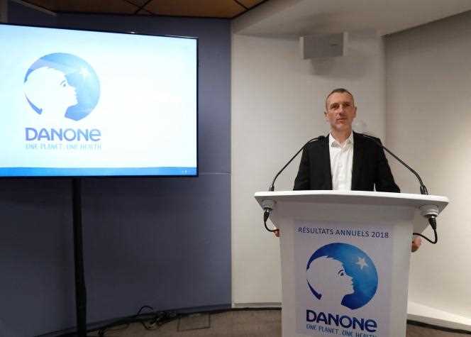 Former Danone CEO Emmanuel Faber in Paris, February 19, 2019.