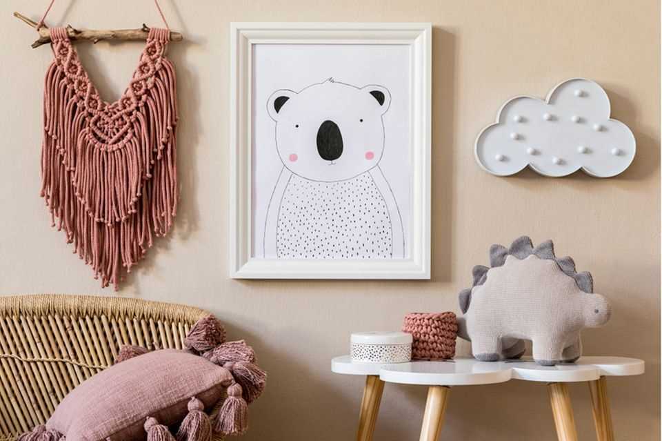 Design children's rooms: wall decorations