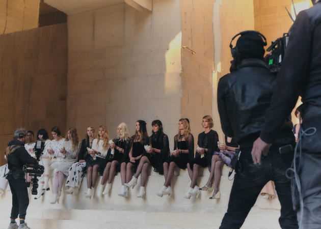 Shooting of the Chanel fashion show, cruise collection 2021-2022
