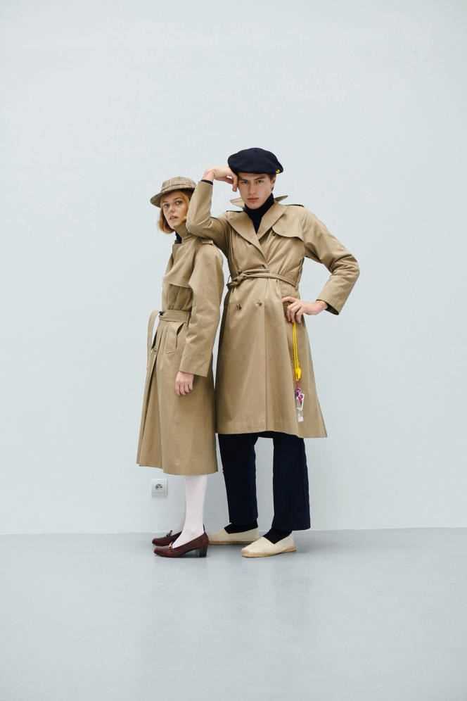 One piece from the new collection: the Gadget trench coat.