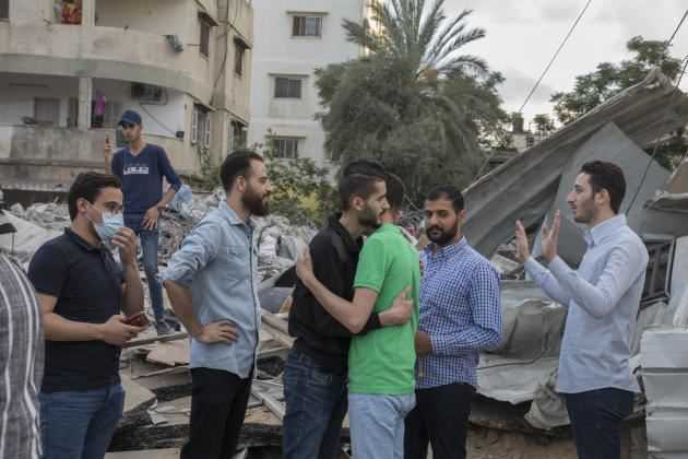 Mohammed Al-Kolak, 24, survived the collapse of the building with his mother.  Twenty-two members of his family were killed in the strikes.  Here in Gaza, May 21, 2021.