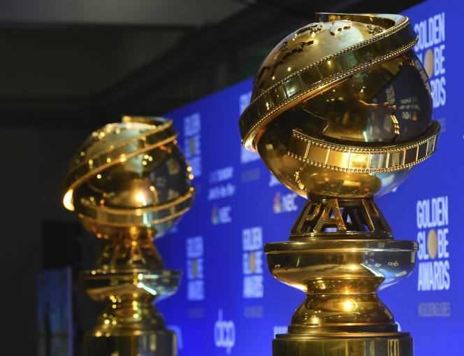 Two copies of Golden Globes at the 2019 edition in Beverly Hills, California.