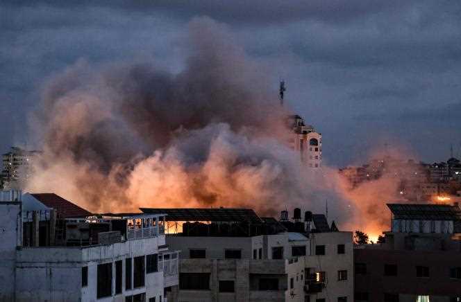 A strike on the Gaza Strip, Thursday, May 20, 2021.