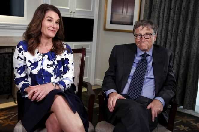 Melinda and Bill Gates, in an interview, in February 2016, in New York.