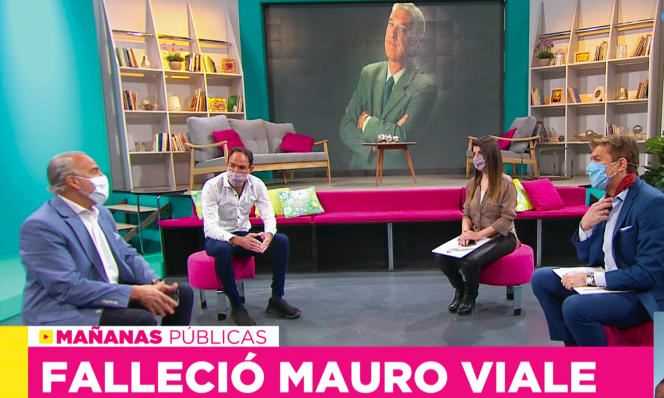 Screenshot of the “Mañanas Publicas” broadcast on the Argentinian public service channel (TPA), the day after the lightning death of Mauro Viale on April 11, 2021.