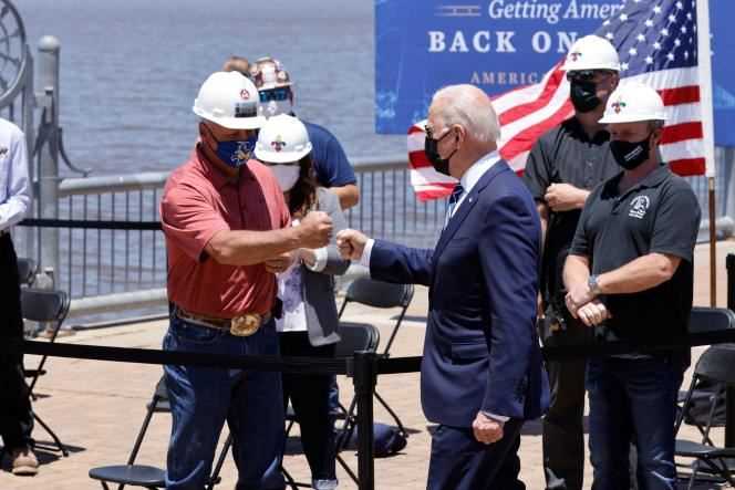 United States President Joe Biden in Lake Charles, Louisiana, May 6, 2021.