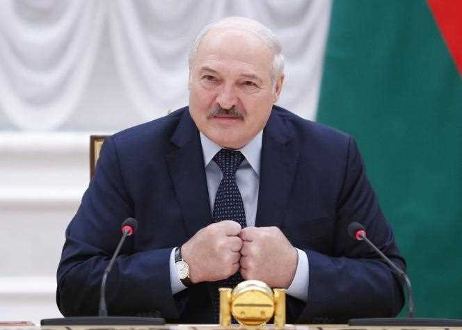 Alexander Lukashenko, in Minsk, May 28, 2021.