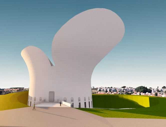 The museum will be smaller than expected and a new architectural competition must be launched, the courts have decided (here, the modeling carried out by the great-grandson of Oscar Niemeyer, from the drawings of his grandfather) .