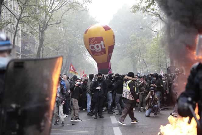 The Parisian demonstration was punctuated by violence on Saturday, May 1.