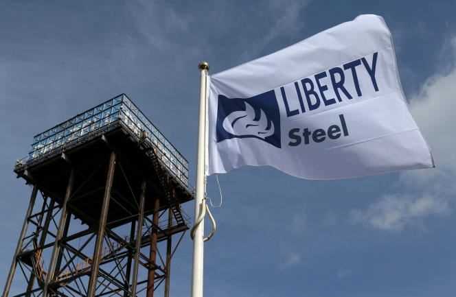 The Liberty Steel flag flies over the steelworks in Dalzell, Scotland, Britain April 8, 2016.