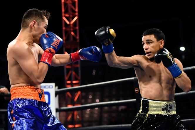 Frenchman Nordine Oubaali (right) facing Filipino boxer Nonito Donaire on May 29 in Carson, California.